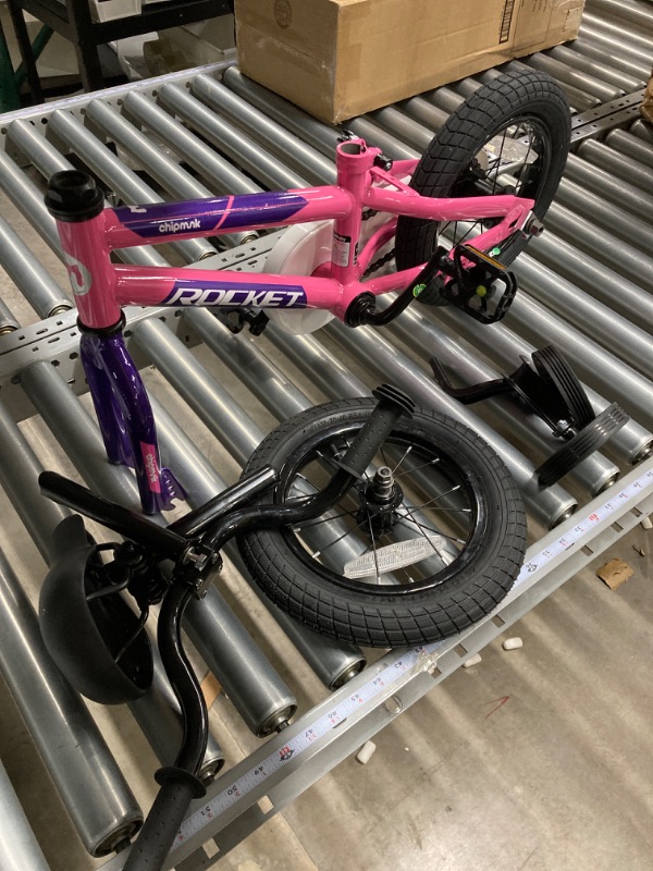 Photo 2 of Royalbaby Kids Bike Toddlers 12 14 16 18 20 Inch Wheel Bicycle Beginners Boys Girls Ages 3-11 Years, Multiple Color Options Rocket 12 Inch With Training Wheel Pink/Purple