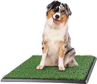 Photo 1 of Artificial Grass Puppy Pee Pad for Dogs and Small Pets - 20x25 Reusable 3-Layer Training Potty Pad with Tray - Dog Housebreaking Supplies by PETMAKER