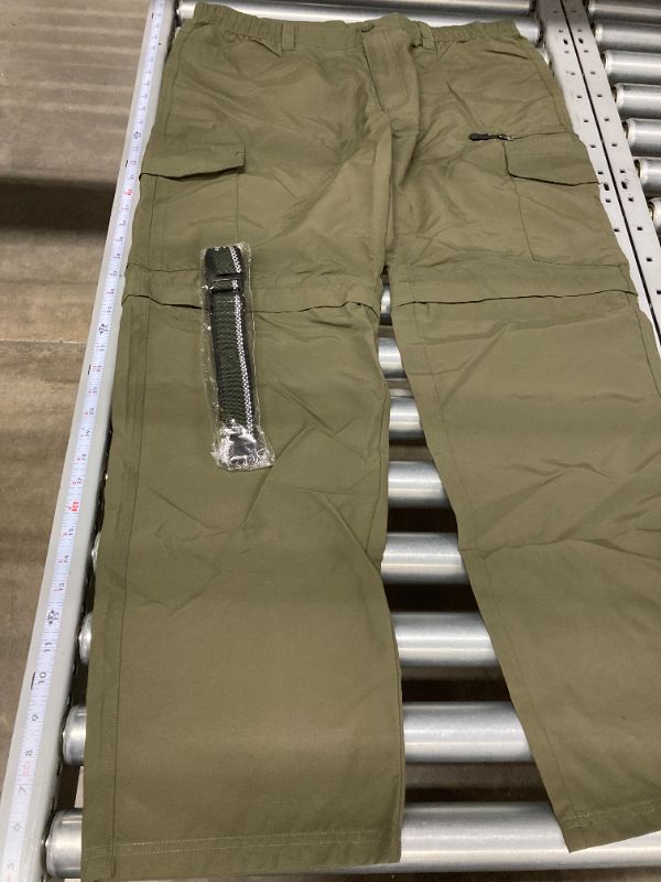 Photo 2 of Men's Tactical Pants Water Resistant Flex Ripstop Cargo Pants Lightweight Hiking Pants with Multi Pockets