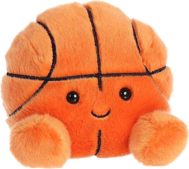 Photo 1 of Aurora® Adorable Palm Pals™ Hoops Basketball™ Stuffed Animal - Pocket-Sized Play - Collectable Fun - Orange 5 Inches