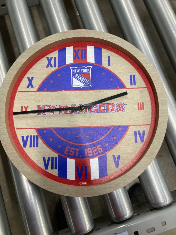 Photo 2 of FOCO NHL Wooden Barrel Wall Clock