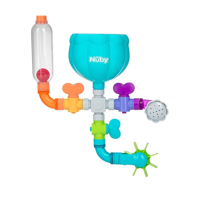 Photo 1 of Nuby Wacky Waterworks Pipes Bath Toy with Interactive Features for Cognitive Development