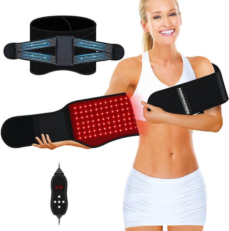 Photo 1 of ***SEE NOTES*** Red Light Therapy Belt, Infrared Light Therapy Device with Partition Control and Remote Control to Decrease Inflammation, Improve Joint Inflammation, Near Infrared Red Light Therapy for Body(Black)