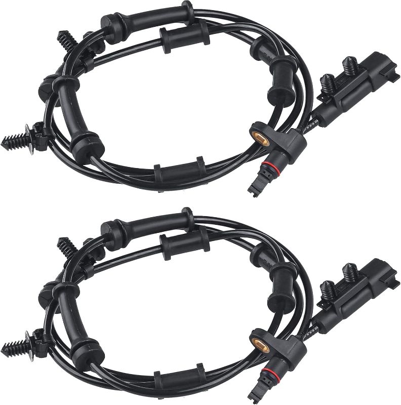 Photo 1 of 2 Pcs ABS Wheel Speed Sensor Compatible with Jeep Wrangler 3.6L 3.8L 2007 2008 2009 2010 2011 2012 2013 2014 2015 2016 2017, Replacement for 68003281AC 68003281AA, Front Left & Right ABS Sensors