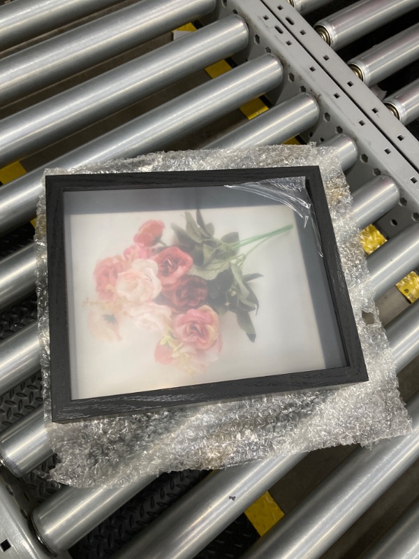 Photo 2 of 8x10 Shadow Box Picture Frame in Black set 1 Pack Shadow Box Frame 8x10 Black Wood Display Case 8x10 Display Large Shadow Box Picture Frame Display Case Wall Hang Memory Box (SBHSD 0810)