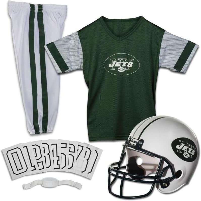 Photo 1 of Franklin Sports NFL Youth Football Uniform Set for Boys & Girls - Includes Helmet, Jersey & Pants with Chinstrap + Numbers