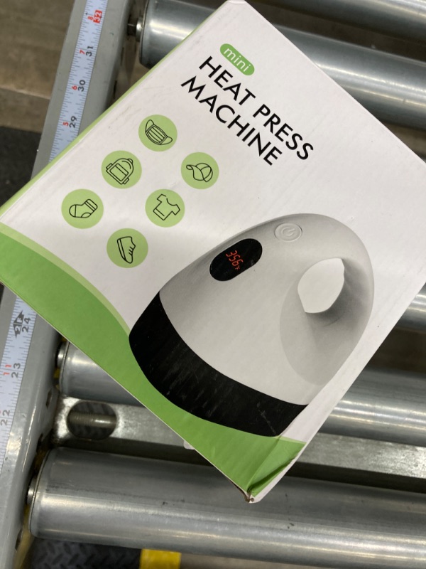 Photo 1 of Mini Heat Press Machine, Mini Heat Transfer Iron Press, 3 Heat Settings & Visible Temp, Portable Heat Press Easy for Crafts, T-shirt, Hats, Shoes, Bags, Cap, Pillow and Small HTV Vinyl Projects