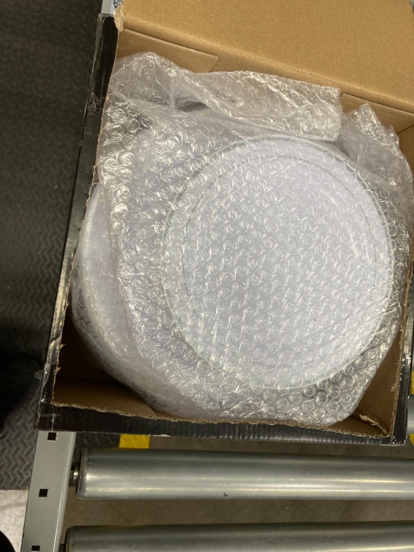 Photo 1 of I00000 Disposable Plastic Party Plates with White Silver Rim Heavy Duty Fancy Wedding Plates Include 10.25" 51 Dinner and 7.5" 51 Dessert Appetizer Plates, 102pcs, Silver