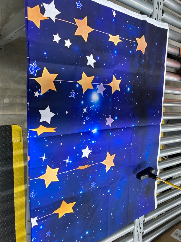 Photo 2 of 7x5ft Twinkle Twinkle Little Star Backdrops Navy Blue Galaxy Starry Sky Gold Glitter Little Star Photography Background Adults Newborn Kids Birthday Party Decorations Baby Shower Portrait Backdrop