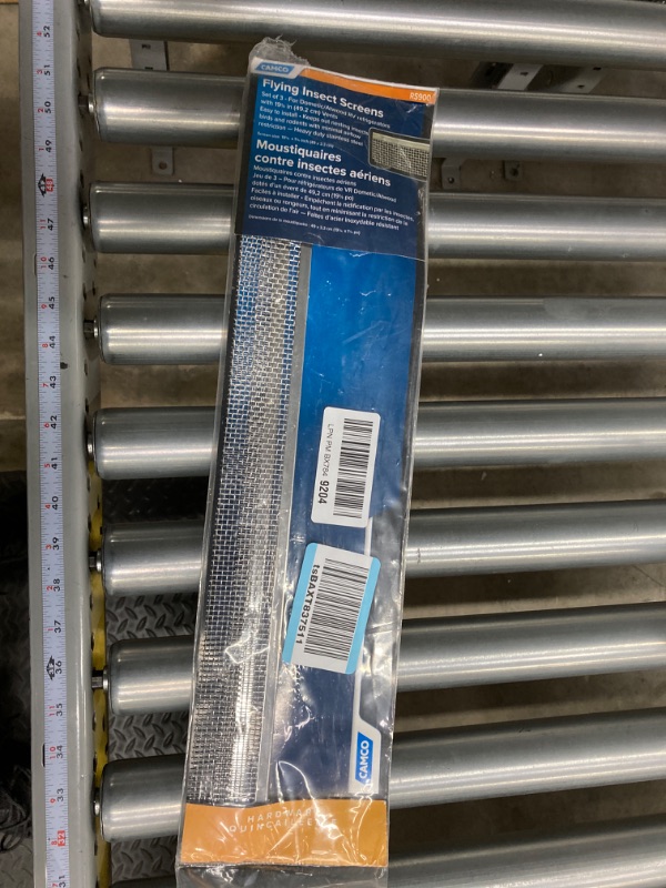 Photo 2 of Camco 42157 Stainless Steel Insect Screen - Keeps Out Insects That Interfere with Airflow, Fits Dometic and Atwood Refrigerators Vents 19 3/8", Silver, Standard