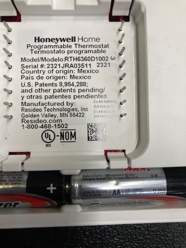 Photo 3 of **not in box**Honeywell Home RTH6360D1002 5-2 Day Programmable Thermostat