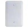 Photo 1 of 3 pack 1-Gang Blank Midway/Maxi Sized Metal Wall Plate, White (Textured/Paintable Finish)