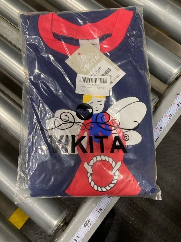 Photo 1 of VIKITA Girls Clothes Toddler Outfits - Little Kids Shirts & Leggings Summer Fashion Clothing Sets, Cute Birthday Gifts S4775+f5582 5-6 Years 11-12y