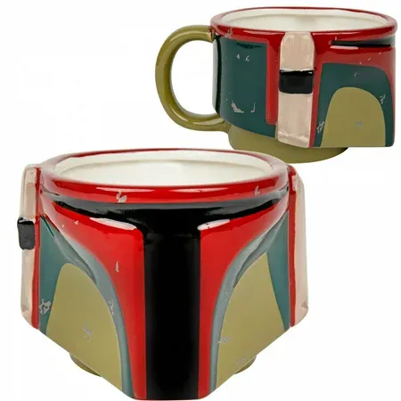 Photo 1 of  20 Oz Boba Fett Distressed Helmet 3D Sculpted Jumbo Mug
