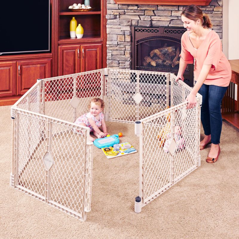 Photo 1 of Create a Safe Play Area for Your Little One with the Superyard Indoor/Outdoor Playard. Constructed of Heavy-duty Plastic to Suit Indoor or Outdoor Use
