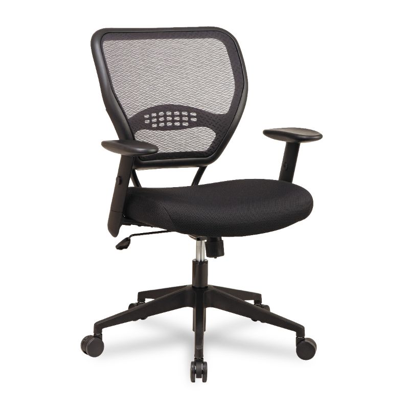 Photo 1 of SPACE Seating Professional Black AirGrid® Back Managers Chair
