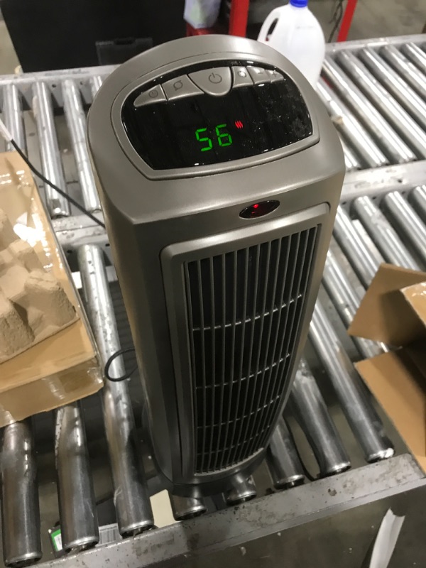 Photo 2 of Lasko 1500W Digital Ceramic Space Heater with Remote, 755320, Silver