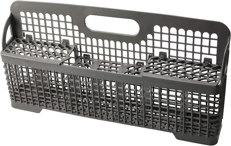 Photo 1 of AMI PARTS Universal 8531233 WP8562043 Dishwasher Silverware Basket Replacement Compatible with Whirlpool Kitchen-aid Dishwasher Utensil Rack Basket, Replaces 8531233,8562043, WP8531233VP