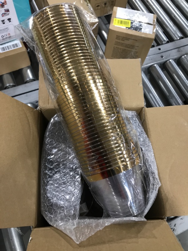 Photo 1 of 200 Gold rim plastic cups 