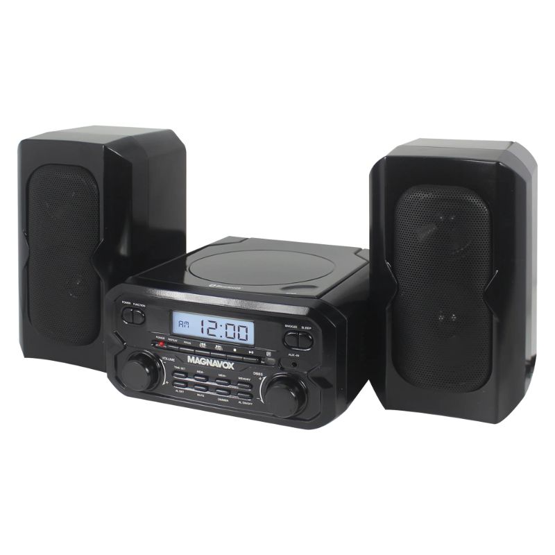 Photo 1 of Magnavox MM435M-BK Compact CD Shelf System with FM, Bluetooth & Remote Control in Black
