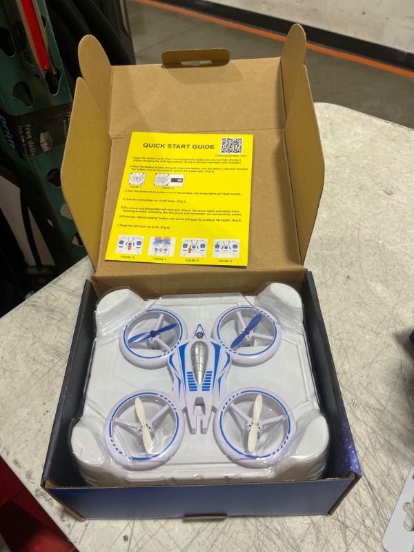 Photo 1 of Force1 UFO 4000 Mini Drone for Kids - LED Remote Control Drone, Small RC Quadcopter for Beginners, 2.4GHz Remote Control, 360 Flips, 2 Speed UFO Drone, 2 RC Drone Toy Batteries, Flying Drones for Kids
