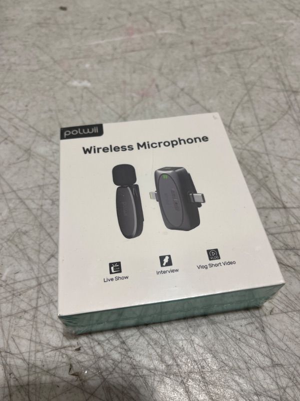Photo 1 of 2 Pack Professional Wireless Lavalier Microphone for Android, iPhone iPad with Adapter Included Noise Reduction Plug-Play Clip on Lapel Mic for YouTube, Recording, Vlog, Facebook Live