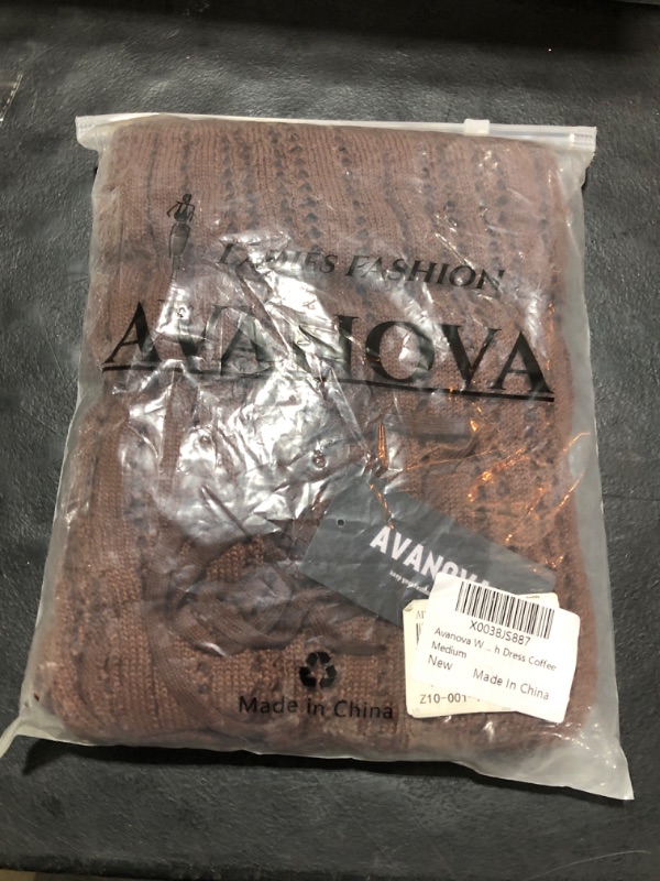 Photo 2 of Avanova Women's Halter Crochet Swimwear Cover Ups See Through Side Split Backless Large Coffee B