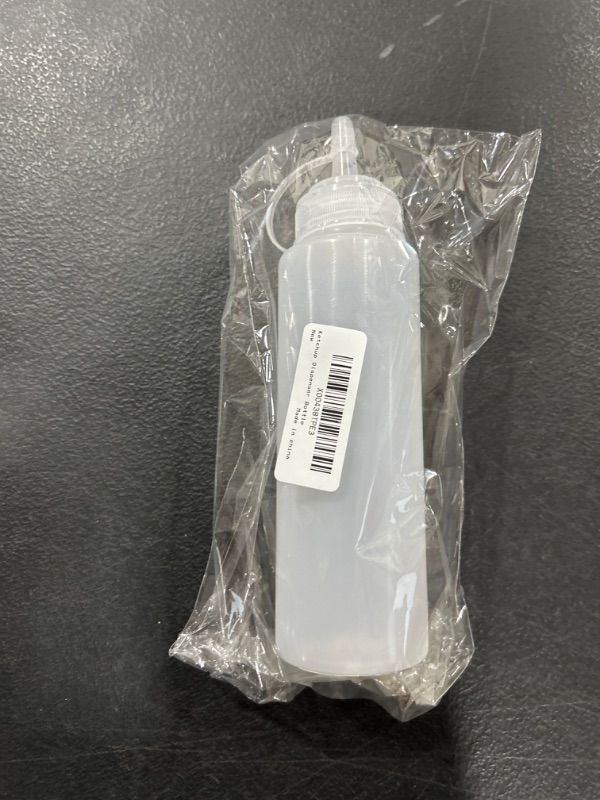 Photo 1 of 8 oz Ketchup Dispenser Bottles with Leak-Proof Lids - Perfect for Sauces, Dressings, and Pancake Art