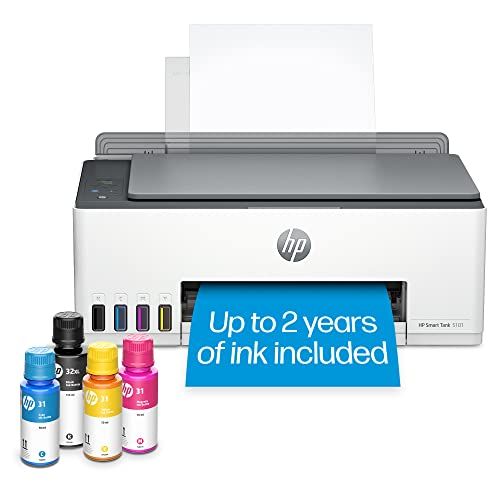 Photo 1 of HP Smart Tank 5101 Wireless All-in-One Color Refillable Supertank Printer, Scanner, Copier 