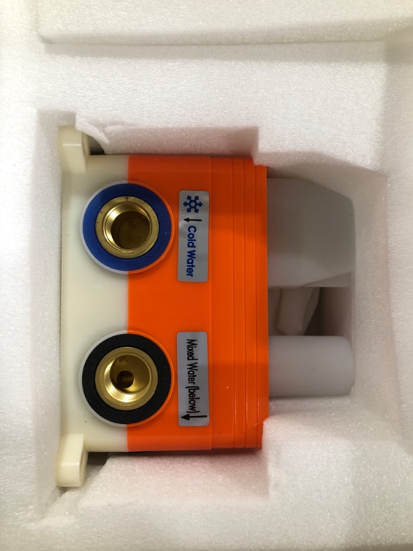 Photo 1 of AYIVG Bathroom Square 12 Inch Rainfall Shower Faucet System With 6 PCS Body Jets Mixer Set (Wall Mount, Brushed Gold) Wall Mount Brushed Gold