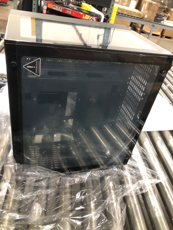 Photo 1 of AMANSON PC CASE ATX Mid Tower Case Tempered Glass Gaming Computer Case Without ARGB Fan Black