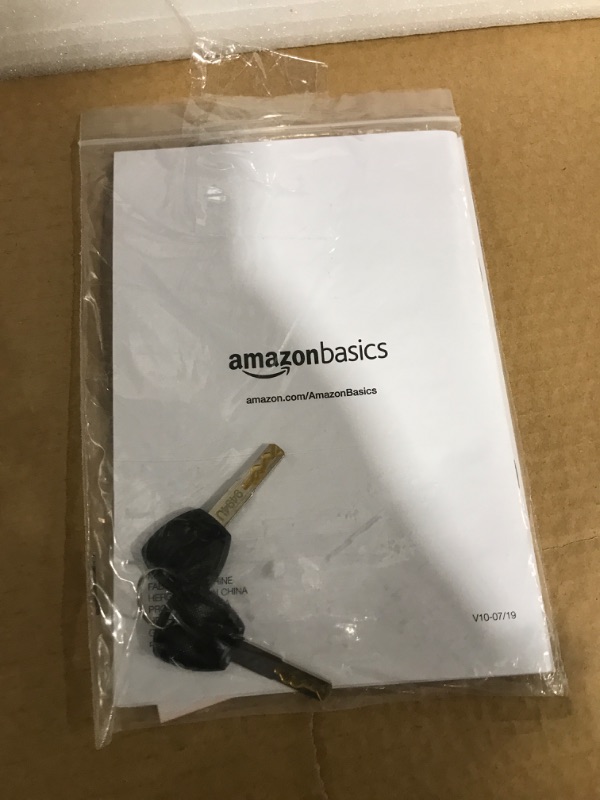 Photo 1 of Amazon Basics Steel Home Security Safe with Programmable Keypad - Secure Documents, Jewelry, Valuables - 1.8 Cubic Feet, 13.8 x 13 x 19.7 Inches, Black 1.8 Cubic Feet Keypad Lock