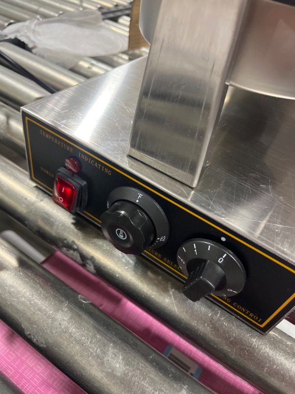Photo 1 of WICHEMI Commercial Waffle Maker Electric Waffle Making Machine Flip Waffle Iron Hong Kong Eggettes Waffle Baker 360° Rotating Non-Stick Egg Bubble Maker 50-250? Temperature Adjustable 110V, 1300W