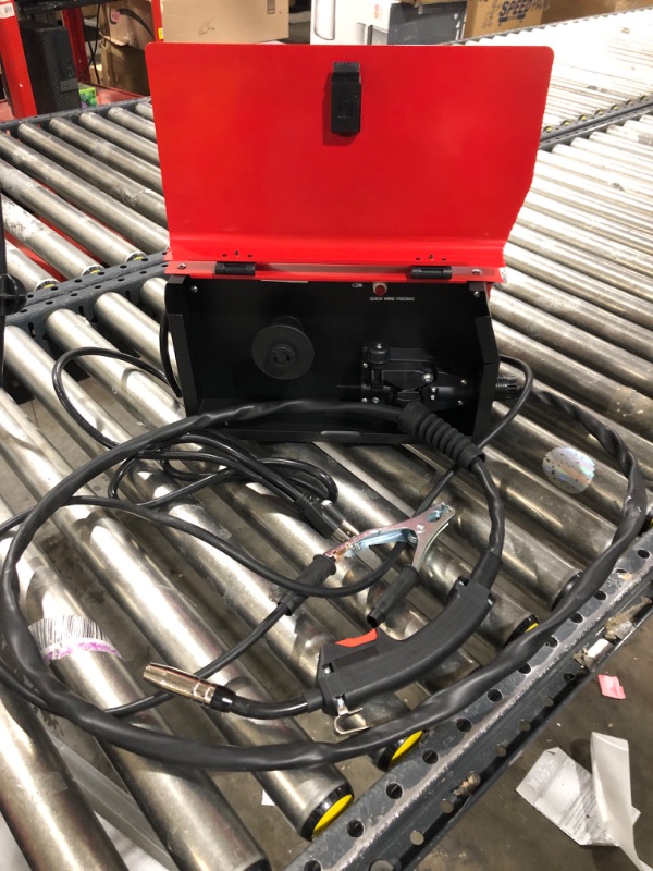 Photo 4 of display4top Mig Welder, 130A Portable Welding Machine, Flux Core Wire Welder, MIG 130 Automatic Feed Welding Machine Equipment with Mask - 110V (red)
***PARTS ONLY***
**** TORN WIRE CABLE****