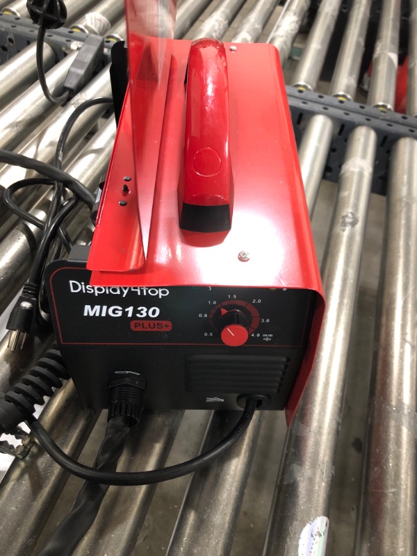 Photo 5 of display4top Mig Welder, 130A Portable Welding Machine, Flux Core Wire Welder, MIG 130 Automatic Feed Welding Machine Equipment with Mask - 110V (red)
***PARTS ONLY***
**** TORN WIRE CABLE****