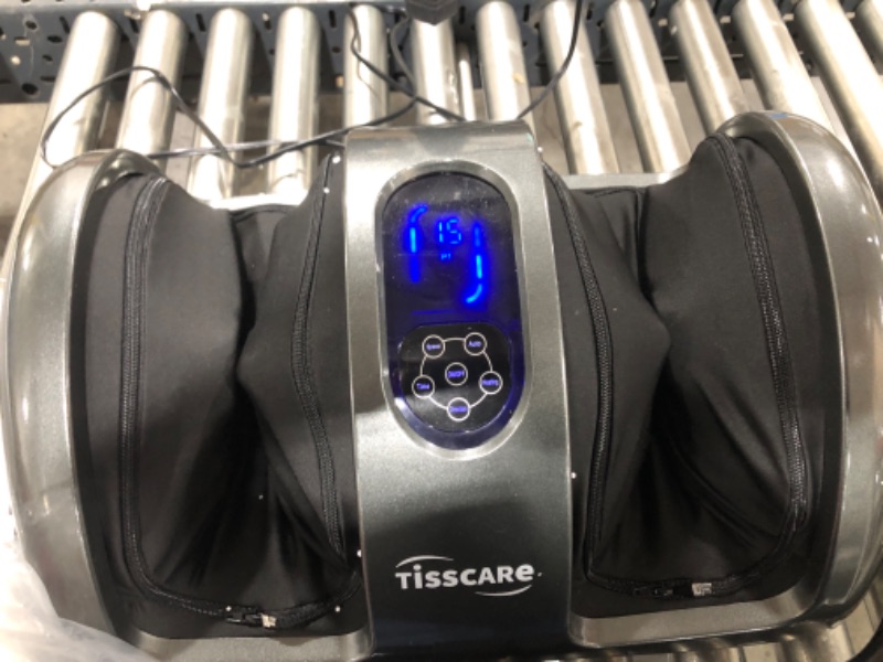 Photo 3 of TISSCARE Shiatsu Massage Foot Massager Machine - Improves Blood Flow Circulation, Deep Kneading & Tissue with Heat/Remote, Neuropathy, Plantar Fasciitis, Diabetics, Pain Relief
