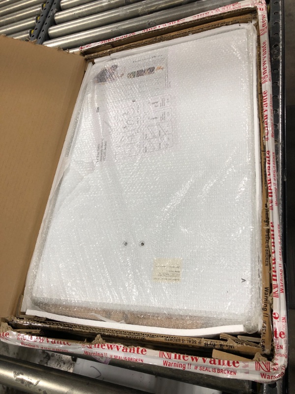 Photo 1 of Nnewvante TV Tray Table with Wheels Sofa Side Table with Casters Couch Laptop Desk End Table Snack Tray for Living Room Bedroom Small Spaces White Bamboo 23.5'' x 15.8'' Bamboo+white Standard with 360° Casters