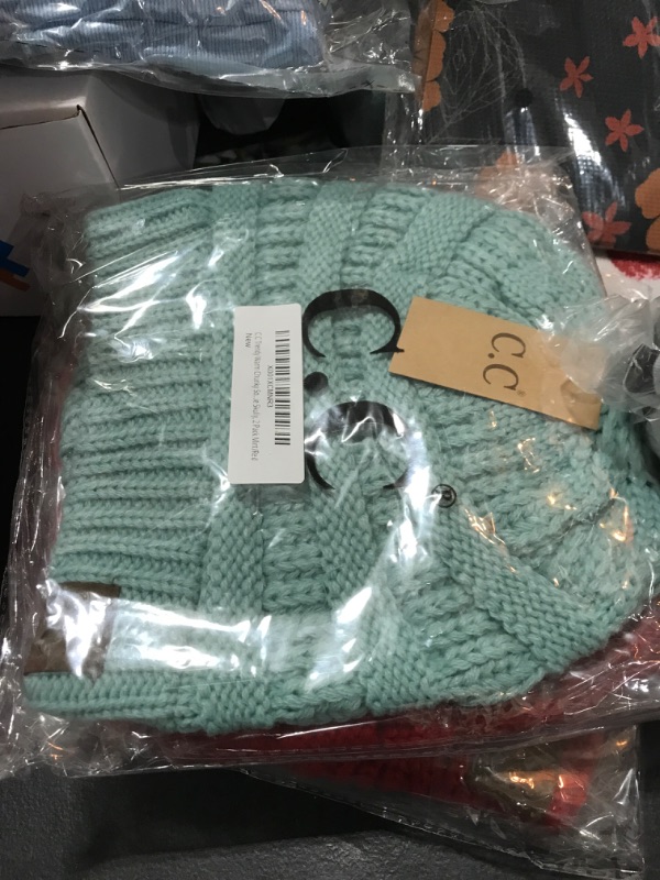 Photo 1 of 2 pack teal/red beanie hat 