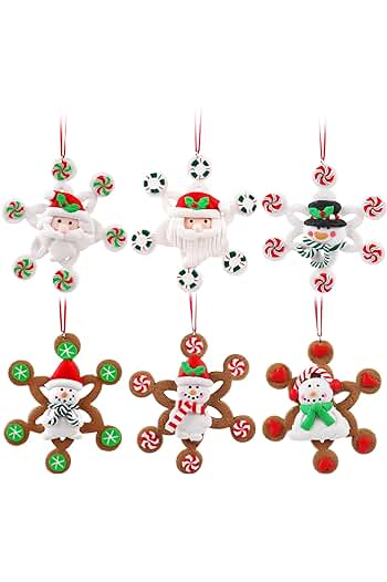 Photo 1 of 6 pc christmas gingerbread ornaments 