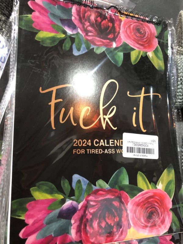 Photo 1 of 2024 CALENDER BLACK FLORAL 