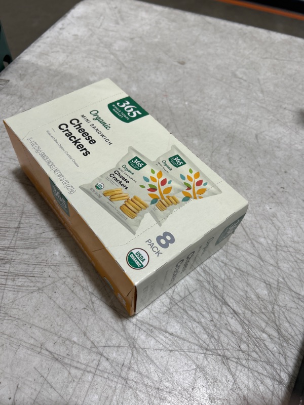 Photo 3 of 365 by Whole Foods Market, Organic Mini Cheese Sandwich Crackers 8 Count, 1 Ounce