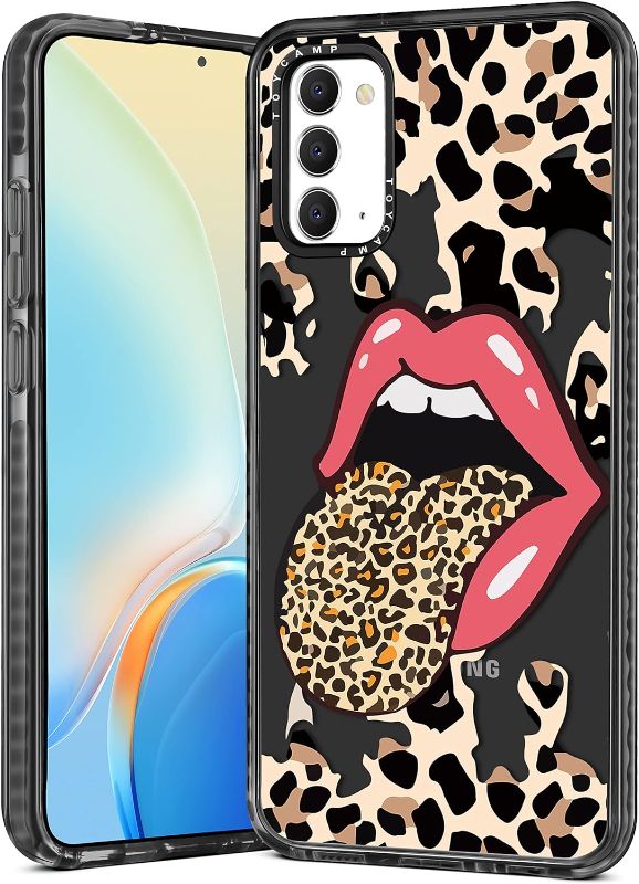 Photo 1 of Toycamp for Note 20 Case, Cute Funny Leopard Lip Tongue Design for Women Girls Boys Teens for Galaxy Note 20 Cases, Cute Cartoon Leopard Lip Print Cover for Samsung Note 20 Case 5G, 6.7'' \