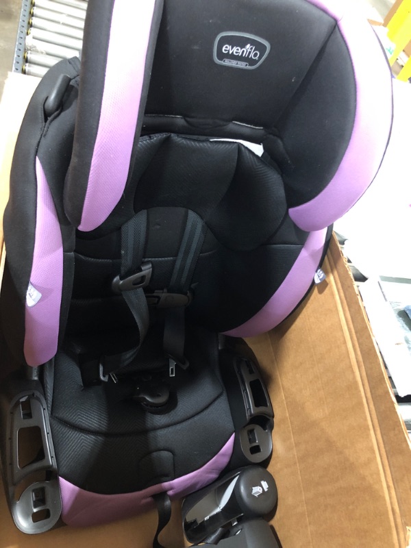 Photo 2 of Evenflo Maestro Sport Convertible Booster Car Seat, Forward Facing, High Back, 5-Point Harness, For Kids 2 to 8 Years Old, Whitney Pink