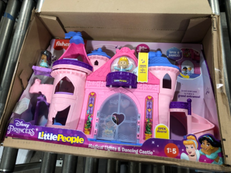 Photo 2 of Fisher-Price Little People Toddler Playset Disney Princess Magical Lights & Dancing Castle Musical Toy with 2 Figures for Ages 18+ Months