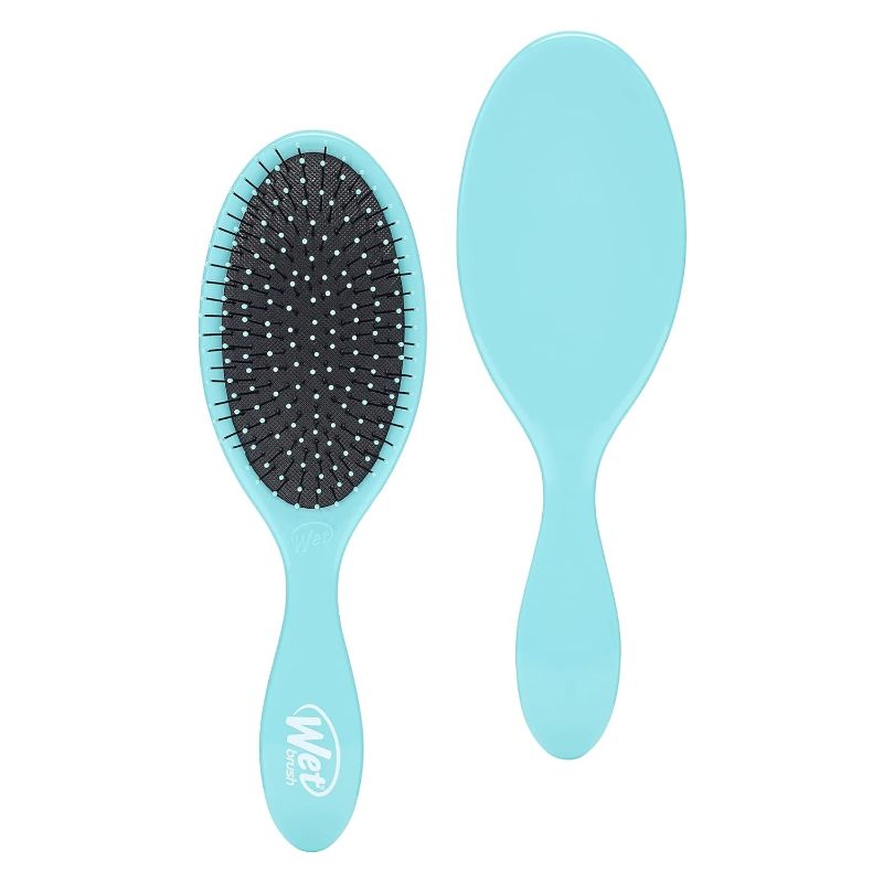 Photo 1 of 2pk of Wet Brush Original Detangler Hair Brush, Amazon Exclusive Aqua- Ultra-Soft IntelliFlex Bristles-Detangling Hairbrush Glides Through Tangles For All Hair Types (Wet Dry & Damaged Hair) - Women & Men
