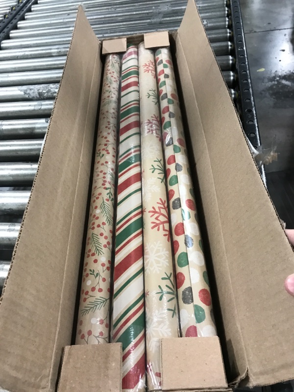 Photo 1 of 4 pack of christmas wrap