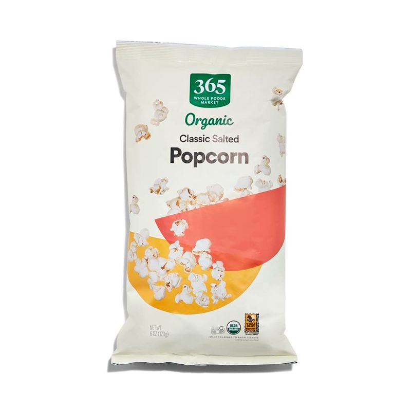 Photo 1 of  2 PACK - 365 by Whole Foods Market, Organic Classic Salted Popcorn, 6 Ounce Salted 6.00 Ounce (Pack of 2)