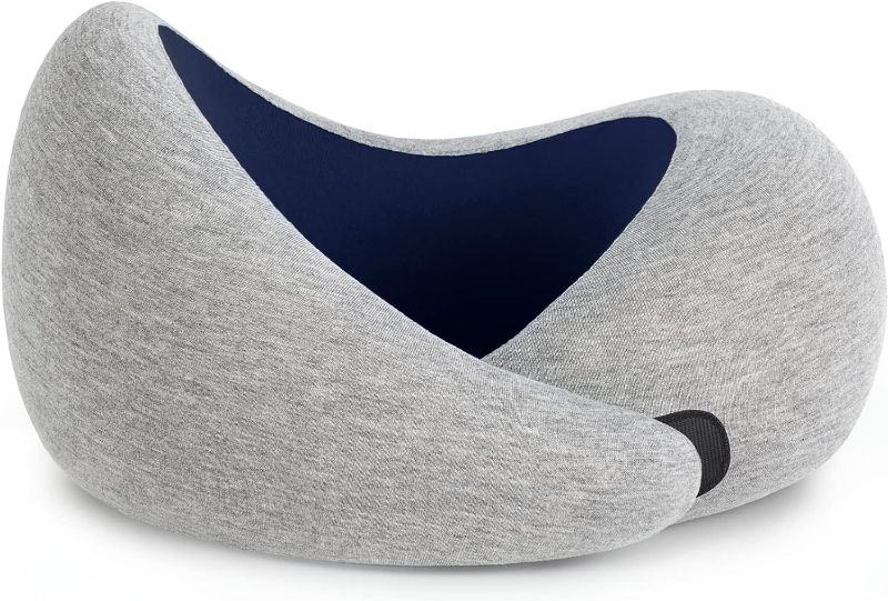 Photo 1 of  Go Neck Pillow - Premium Memory Foam Travel Pillow, 360º Ergonomic Design, Asymmetrical Sides, Travel Bag Included, Washable Modal Cover