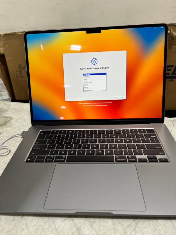 Photo 8 of Apple 2023 MacBook Air Laptop with M2 chip: 15.3-inch Liquid Retina Display, 8GB Unified Memory, 256GB SSD Storage, 1080p FaceTime HD Camera, Touch ID. Works with iPhone/iPad; Space Gray 8GB RAM Space Gray 256GB