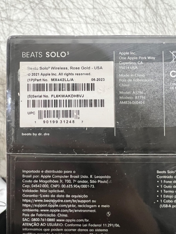 Photo 6 of Beats Solo3 Wireless On-Ear Headphones - Apple W1 Headphone Chip, Class 1 Bluetooth, 40 Hours of Listening Time, Built-in Microphone - Rose Gold (Latest Model)